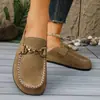Verano 2026 Nuevo Comercio Exterior Talla Grande Sandalias Casuales Cómodas Planas de Punta Cerrada Slip-On Cómodas Talla Única para la Mayoría