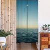 Decoración Personalizada de Paisaje Natural Pasillo de Plantas Rosas Cortina de Puerta Cortina con Impresión Digital Espejo Cruzado Diseño Personalizado Dropshipping