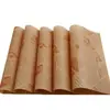 Cazuelas de papel a prueba de aceite estilo americano para snacks fritos, papel absorbente de aceite para bandejas de pan, horneado, almohadillas absorbentes de aceite estilo periódico inglés para pollo frito