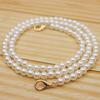 Bolso Bandolera de Cadena de Perlas de Venta Caliente Transfronterizo Correa de Hombro Bolso de Mujer para el Trabajo Correa de Perlas Cadena de Extensión de Perlas Desmontable