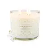 Stock Listo de Fábrica 11080 Frasco de Vidrio para Velas de Diámetro Grande Taza Grande de Vidrio Transparente con Tapa Frasco para Velas de Aromaterapia