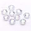 5A redondo doble tortuga Circonita blanca venta al por mayor de fábrica 3 mm-10 mm piedra desnuda terminada circonita se puede hacer categoría de joyería