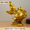 Pez dragón dorado de latón, pez de la fortuna, carpa, decoración del hogar, adornos auspiciosos de peces de cobre, al por mayor