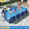Piscina de Estructura Bestway para Uso en Casa, Piscina Inflable sin Bomba para Niños, Estanque Plegable Familiar de Peces, Piscina de Estructura para Exteriores