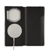 Adecuado para Huawei Matex7 Funda de Cuero Magnética para Dormir, Funda Plegable de Cuero Lisa, Funda Protectora Anticaídas de Negocios a la Moda, Modelo Nuevo para Hombres