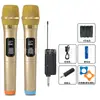 Micrófono Inalámbrico 2.4g Sección V Anti-Aullido Escenario Canto K Micrófono de Carga Tarjeta de Sonido Micrófono en Vivo Transfronterizo
