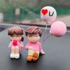 Adornos de Pareja Linda para Coche Decoración Interior de Coche Adornos para Coche Adornos para Hogar Oficina Decoración de Tablero Adornos