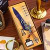 Bolígrafo de pluma retro de estilo europeo, estuche de regalo con forma de celebridad de Internet, práctico regalo de cumpleaños para niños y niñas.