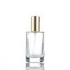 Botella de perfume de vidrio de 30 ml, botella vacía recargable de vidrio para perfume de alta gama, botella de spray cosmético transparente de fondo grueso de 15 ml