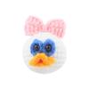 Novo crochê de lã feito à mão animal dente cola cabeça de animal super fofa acessórios de brinquedo corrente de chupeta infantil