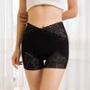 Shorts de Seguridad de Encaje de Cintura Alta para Control de Abdomen para Mujer, Leggings Antibacterianos, Shorts y Panties Dos en Uno Faja Fina para Mujer