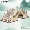 Quebra-Cabeça 3D de Madeira Mais Vendido Modelo de Edifício Antigo DIY Montado à Mão Brinquedo Educacional Ornamento para Barracas de Rua