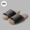 Pantuflas de lino para pareja, pantuflas de interior para mujer 2026 para todas las estaciones, antideslizantes, transpirables, pantuflas de cuero con suela suave, venta al por mayor para hombre