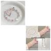 Luz de Luna Blanca ~ Pulsera de Cuentas de Estrella de Concha Blanca Pulsera de Nicho de Hada de Aspecto Elevado Pulsera Pequeña Fresca de Verano Pulsera