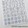 Accesorios para uñas con mini terrones de azúcar brillantes, llenos de diamantes, decoración de uñas de cristal de ángulo recto hecha a mano de lujo ligero
