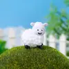 Novos fofos ovelhas brancas micro paisagem vasos pequenos enfeites cordeiro de desenho animado decorativo diy acessórios