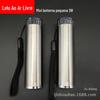 Lanterna pequena de aço inoxidável atacado AA luz forte pequena lanterna LED mini lanterna 3W presente pequena lanterna