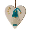 Navidad Nuevo Producto Acrílico Decoración de Coche Colgante Corazón Adorno de Papá Noel Coche