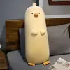 Pollito Amarillo Súper Suave Almohada Respaldo para Dormir Niñas Tela Cómoda para Dormir de Lado Muñeco Almohada Larga para Sujetar las Piernas Regalo para Novia 2I