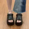 Sandalias de Suela Gruesa 2026 Verano Pantuflas de Exterior para Mujer, Sandalias Versátiles de Moda de Dos Vías con Tacón, Pantuflas de Moda