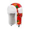 Chapéu de algodão estilo étnico retrô nordeste masculino grande pano floral infantil lei feng chapéu feminino inverno bonito orelha proteção frio equitação
