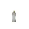 Botella de Plástico con Tapa de Aluminio de 80ml Loción Cosmética Aceite Esencial Reenvasado Mascota Botella Transparente con Tapa de Aluminio Florero Botella de Cintura Delgada