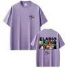 Camiseta Gráfica de Álbum do Rapper Eladio Carrion para Homens e Mulheres Moda Hip-Hop Tendência Música