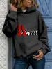 Suéter de Halloween Venta Caliente Transfronteriza Mujer Primavera Nuevo Estampado Chaqueta Casual Tendencia Sudadera con Capucha Mujer Al por Mayor