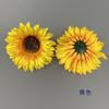 12 cm cor girassol flor simulação girassol diy traje adereços flor falsa decoração de festa de feriado cabeça de flor