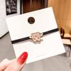 Anillo para el Cabello de Pareja Estilo Igual Agitar Tono Cuerda para el Cabello Simple Estilo Coreano Pulsera Banda de Goma Pequeña de Doble Propósito para el Cabello del Novio Cuerda para el Cabello
