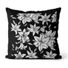 Funda de Almohada Floral de Lujo Ligero Estilo Francés para Sofá y Cabecero de Cama del Hogar, Cojín Blanco y Negro, Venta al por Mayor de Cojines para Sofá de Sala de Estar