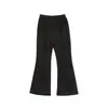 Pantalones casuales de punto de color liso Wulib para niñas, colección primavera y otoño 2026, lindos y elegantes, favorecedores y adelgazantes, versátiles pantalones de campana