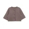 Comercio Exterior Transfronterizo Nuevo Estilo Otoño e Invierno 2025 Suéter de Punto Versátil de Color Sólido de Cuello Redondo y Manga Larga Holgado con Botones Cubiertos para Mujer