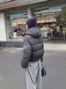 Chaqueta de Algodón con Forro de Terciopelo Negro con Capucha para Mujer, Abrigo Grueso y Cálido, Diseño Holgado, Acolchada de Algodón, Invierno 2026, Ropa Nueva de Algodón