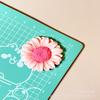 Margarida Flor grande resina acessórios diy hairpin cabeça corda acessórios copo de água adesivos furo sapatos sapatos sapatos acessórios fivela de sapato