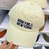 Gorra de Béisbol Bordada con Letras de Combinación de Colores Retro Estilo Americano para Mujer Primavera y Verano Todo Fósforo Moldeador de Rostro Parte Superior Suave Visera Sombrero de Pico de Pato para Hombre