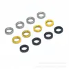 Espaçadores para Joias de Aço Inoxidável Atacado, Populares na Europa e América, Acessórios para Cordão de Couro DIY Masculino, Contas Espaçadoras Redondas com Furo Grande