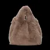 Bolsa de Felpa Transfronteriza para Mujer, Bolso de Hombro de Gran Capacidad, Estilo Coreano, Bolso de Mano Nuevo Otoño e Invierno, Bolso de Felpa de Moda