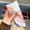 K-Style Bi Gafas de Sol de Montura Grande para Mujer Gafas de Sol Estilo Ins Harajuku Retro Anti-UV Transmisión en Vivo Fábrica Venta al por Mayor Dropshipping