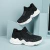 Sapatos Casuais para Meninos, Sapatos Esportivos de Primavera e Verão para Crianças, Meias de Tricô Voador da Moda, Sapatos para Crianças Mais Velhas e Meninas, Sapatos de Calçar