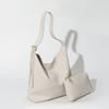Bolsa grande de couro macio retrô feminina, bolsa tipo balde, casual, de axila, simples, grande capacidade, bolsa transversal de ombro único, moderna