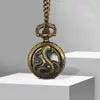 Reloj de Bolsillo Pequeño Hueco Doce Constelaciones Venta al por Mayor Collar Vintage Versátil Colgante Reloj con Tapa de Constelación de los 12 Zodiacos Fábrica Cuarzo