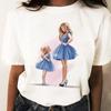 Primavera verão verão novo gato letras simples moda camiseta uma geração de feminina manga curta camiseta feminina verão