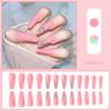 Esmalte de uñas exclusivo transfronterizo Parche de uña postiza de cuadros con pedrería Día de San Valentín ventas directas de fábrica de esmalte de uñas