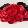 Cinturón de 7.2 cm de ancho para mujer rosa todo partido elástico cintura elástica moda accesorios decorativos de flor grande tridimensional