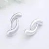 Pendientes de Temperamento de Moda Retro Ins Simples Transfronterizos Europeos y Americanos Personalidad Nicho Diseño Único Forma Irregular Pendientes para Mujer