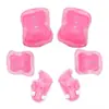 Equipamento de Proteção Infantil para Patinação 6 Peças Capacete Esportivo Conjunto para Skate e Patinação Joelheiras Cotoveleiras Munhequeiras Proteção de Segurança