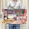 Juguetes de Casa de Juego para Niños Educativos Cocina Artificial Juguetes de Cocina Set de Vajilla para Niñas Caja de Regalo Grande Regalo Institucional
