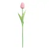 Tulipas Simuladas Personalizadas Atacado Mini Flores Artificiais de PU Cachos Fornecimento Especial Transfronteiriço para Decoração de Casa Casamento Fotografia Paisagismo Adereços