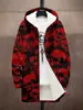 Cortavientos con Forro de Polar y Capucha, Estilo Gótico Moderno y Genial, Artículo Llamativo para Otoño e Invierno, Imprescindible para Jugadores con Estilo